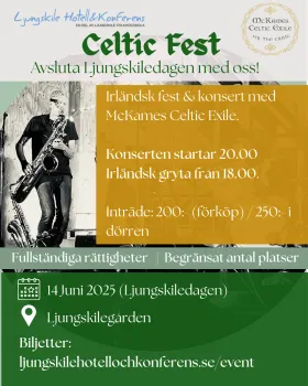 Poster för Celtic fest ljungskiledagen