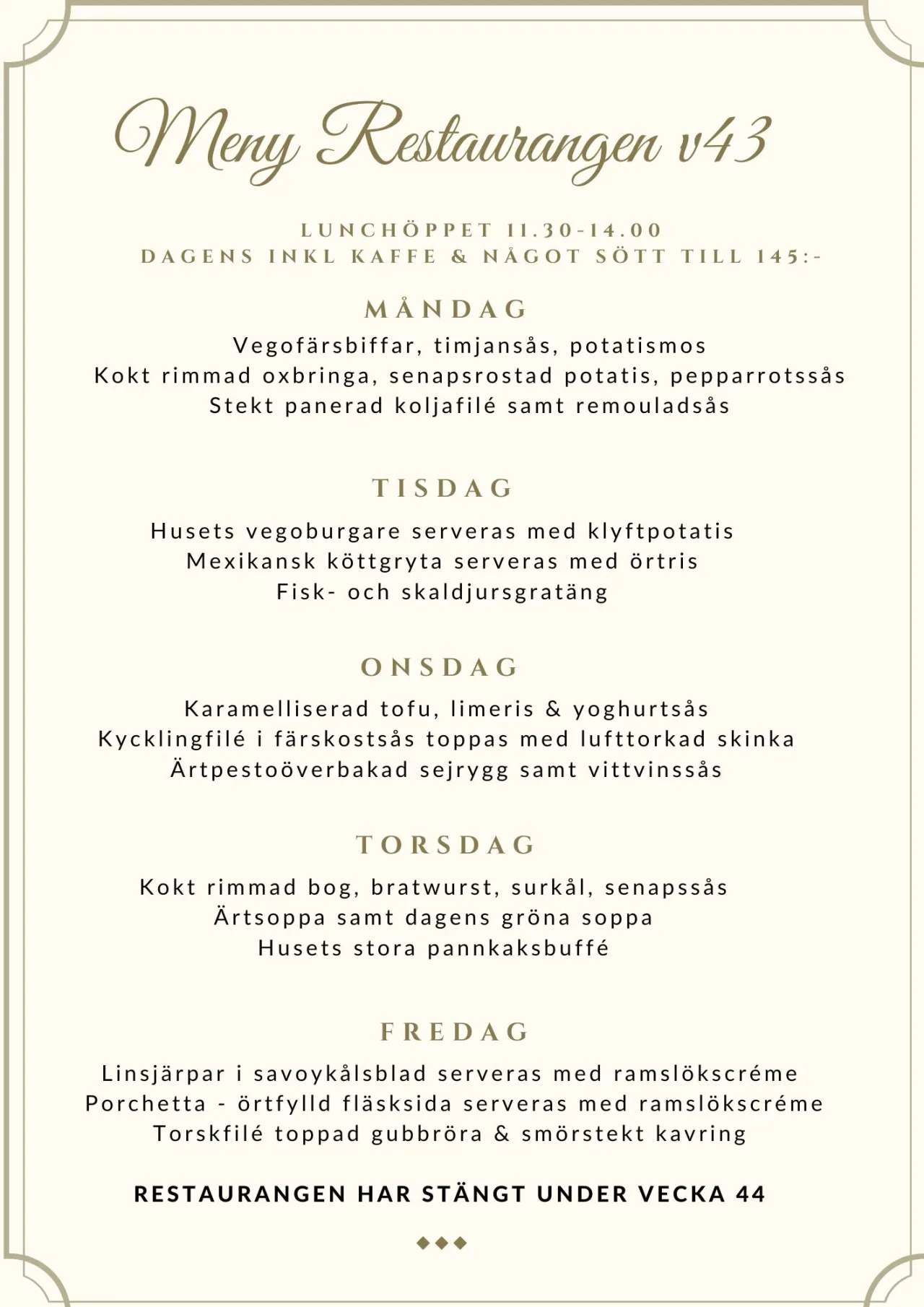 veckans meny v.43